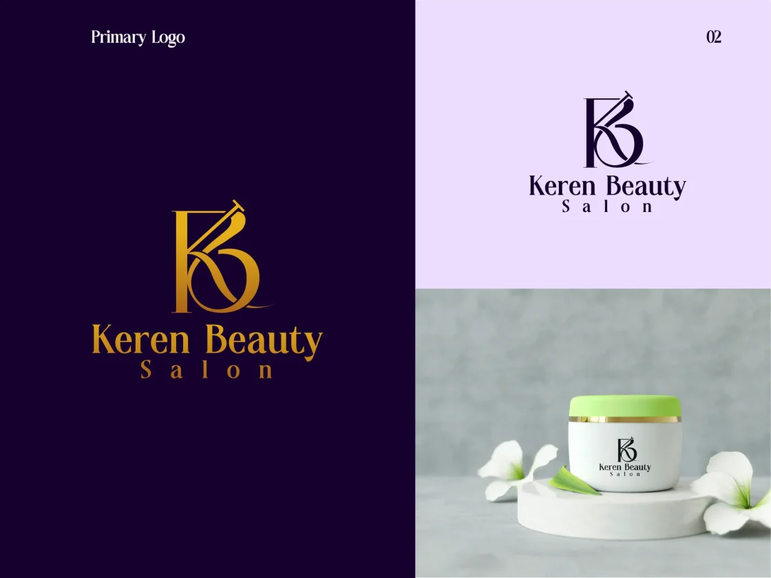 Keren Beauty Logo Design and Branding