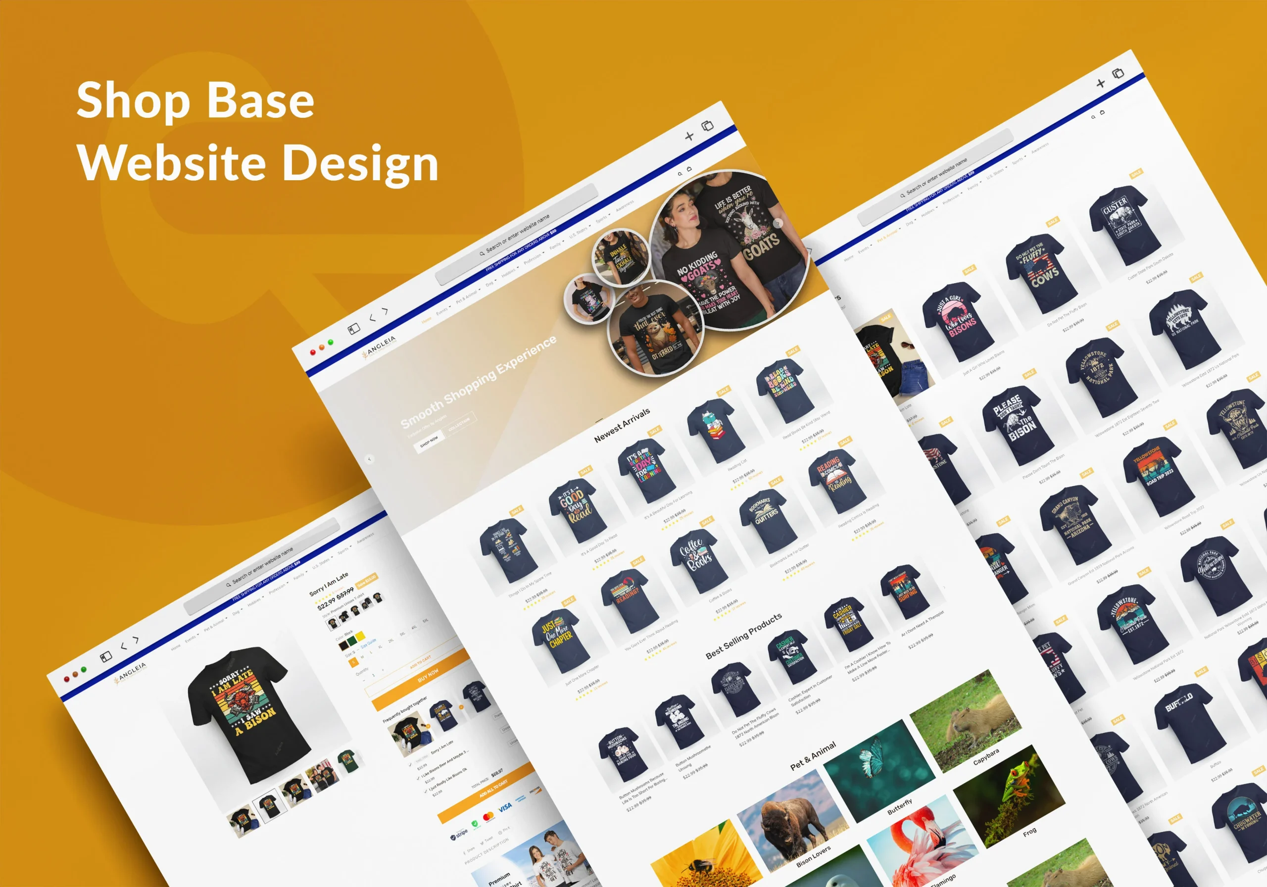 Shop Base Product Website Design