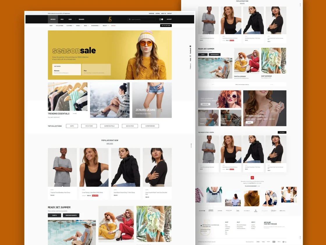 Fashion & Clothing Website Design