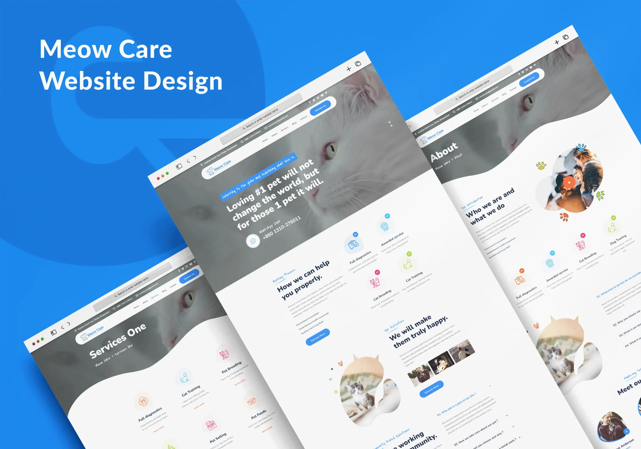 Meow Care Website Design