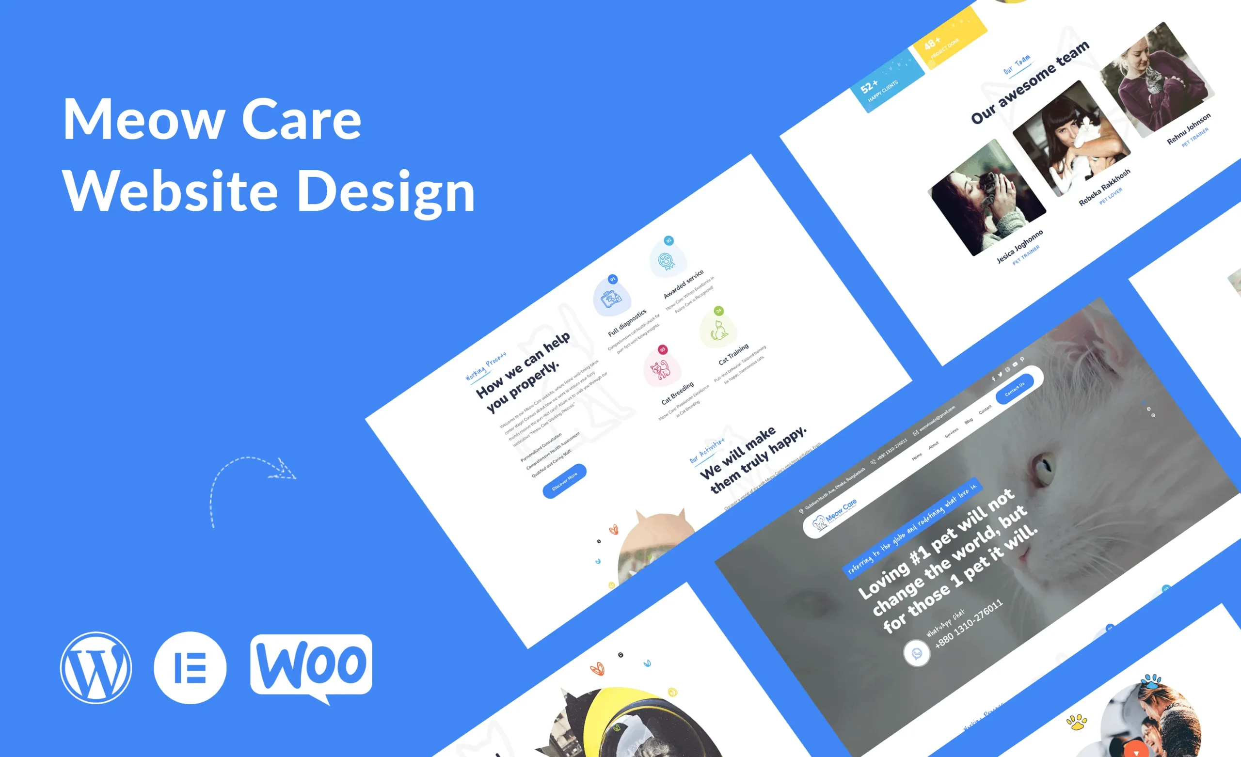 Meow Care Website Design